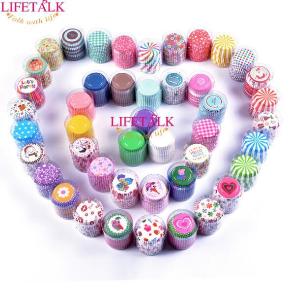 10000pcs/100set 100pcs/set creative fashion home baking cake paper cups baking cake mold 11cm anti-oil paper cake care
