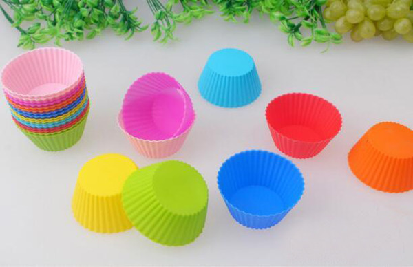 2019 Hot sales Silicone Muffin Cake Cupcake Cup Cake Mould Case Bakeware Maker Mold Tray Baking Jumbo Suitable for kitchen bar