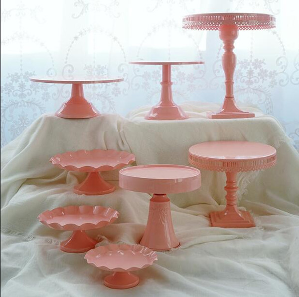 pink Colors square many shapes WOOD & metal Cupcake stands wedding party cupcake