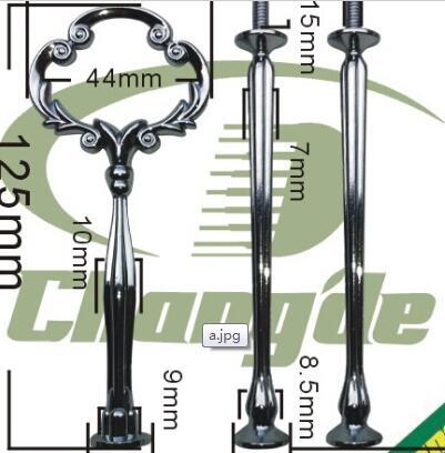 No Plates Useful 3 Tier Cake Plate Stand Centre Handle Rods for Wedding Party Crown Rod Deco Cupcake stand M181