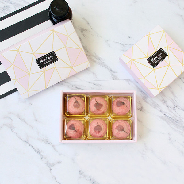 Diamond Pattern Design Cheese Chocolate Paper Box Wedding Party Cookies Box Gift Box Free Shipping lin4311