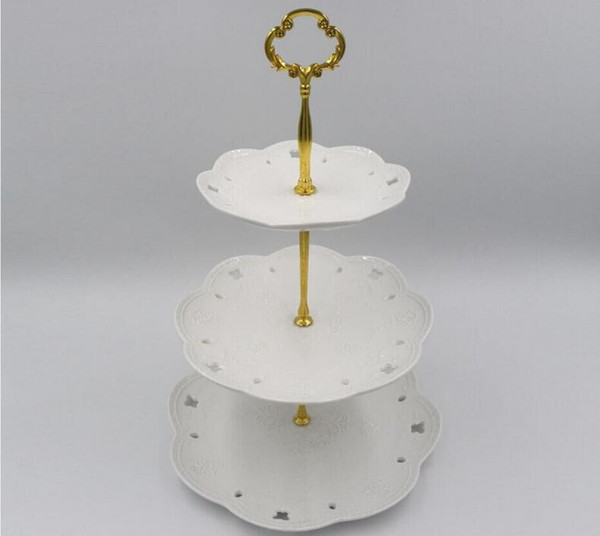 1/2/ 3Tier Stainless Steel Round Cupcake Stand Wedding Birthday Cake Stand Display Tower Kitchen Tools (Plates are NOT inlcuded)