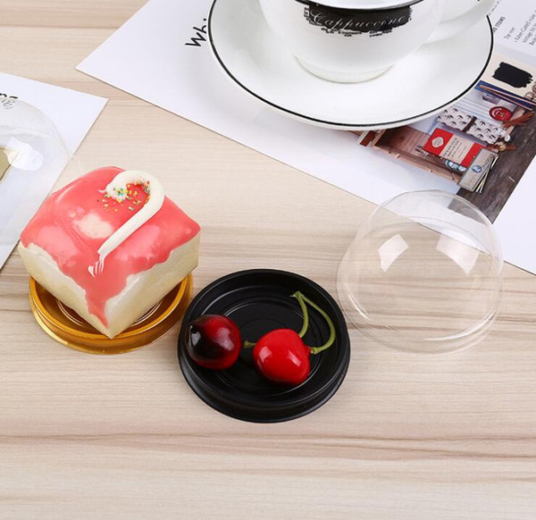DHL Mini Cupcake Cake Dome Favor Boxes Plastic Baking Container Cake Box Wedding Favors Boxes Mooncake Gift Box Supplies