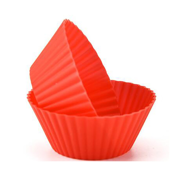Round Shape Silicone Muffin Cupcake Baking Moulds Case Cupcake Maker Mold Tray Baking Cup Cake Mold Tools