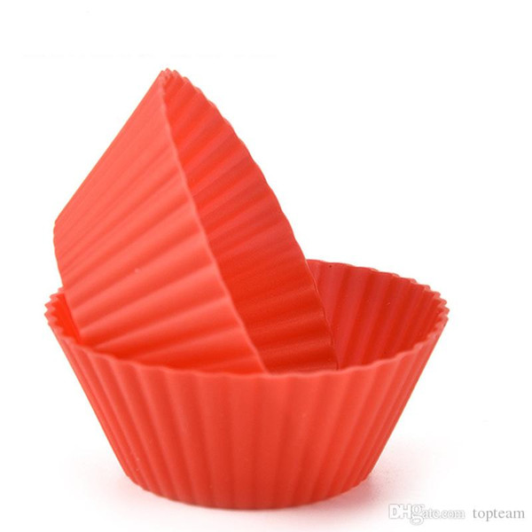 Round Shape Silicone Muffin Cupcake Baking Moulds Case Cupcake Maker Mold Tray Baking Cup Cake Mold Tools