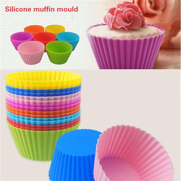Hot Round styles Silicone Muffin Cupcake Mould Bakeware Maker Mold Tray Baking Cup Liner Baking Molds B0105
