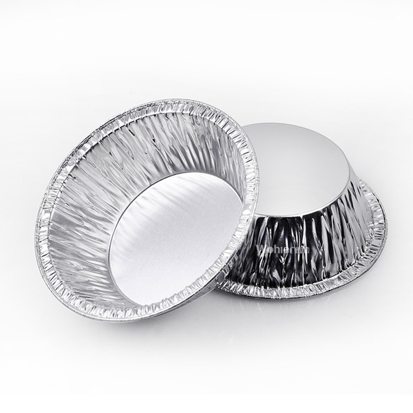 Mini Cupcake Baking Cups, Egg tart tin, Cake Cookie Mold Lined Mould Tin Baking Tool Disposable Aluminum Foil, Capacity 55 ML, 100 Pack
