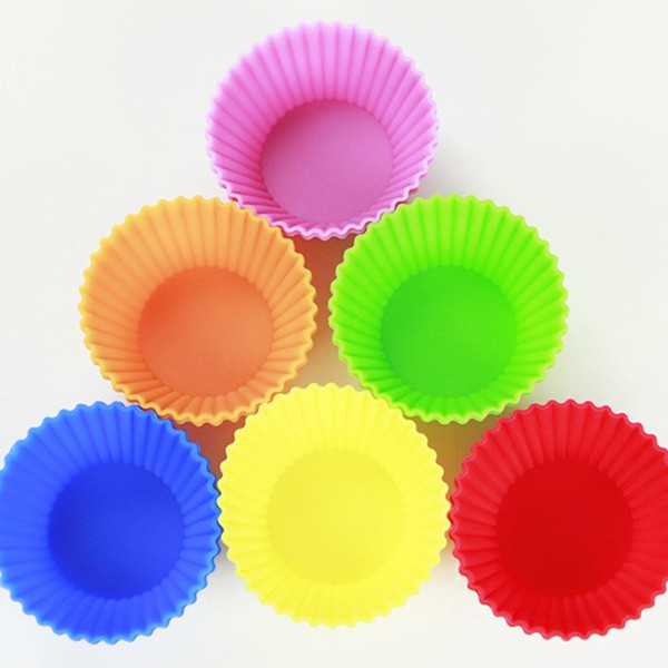 Silicone Muffin Cake Cupcake Cup Cake Mould Case Bakeware Maker Mold Tray Baking Jumbo Free DHL 814