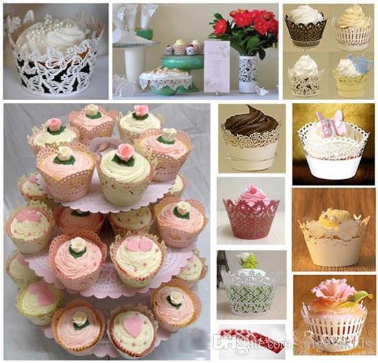 Ice white manufacturers export cake cups hollow-out surrounding edge wedding ideas through direct selling wholesale flower lace