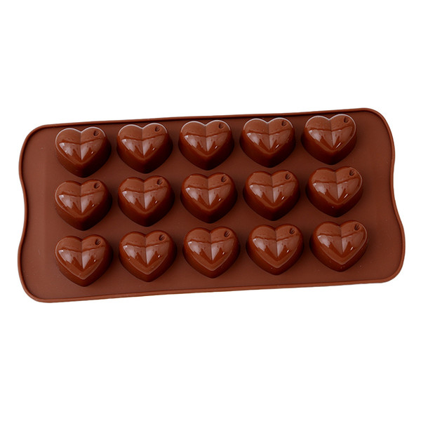 3D Heart Form Silicone Mold Ice Cube Chocolate Soap Fondant Jelly Tray Loving Heart Moulds Kitchen Baking Cake Decorating Tools