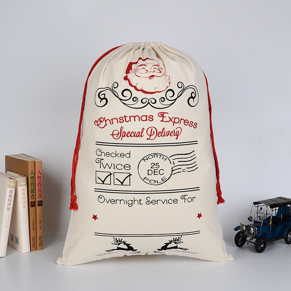 2018 Christmas Santa Sacks Drawstring Bag With Different Design Christmas Gifts Sack Bags Christmas Decorations Gift Bags For Children