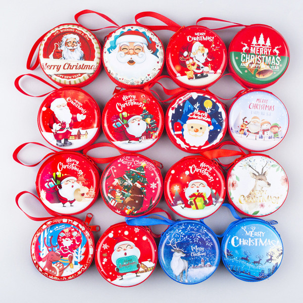 Christmas gifts Festive Party Supplies Hot Sell Christmas Decorations Coin Bag Free Shipping Children Christmas Box Cartoon Print