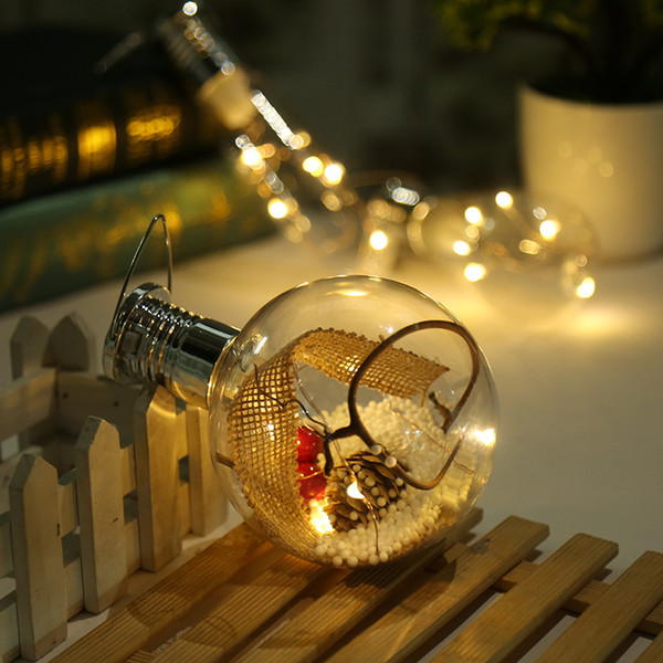 Christmas decorations plastic ball Christmas tree Decortive LED Environmental protection Transparent ball DIY Party Supplie 2018 wholesale