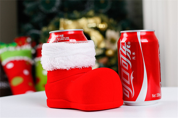 Christmas decorations fashion new DIY Party home Decor Christmas bottle Gift candy boots superior quality Festive Party Supplies wholesale