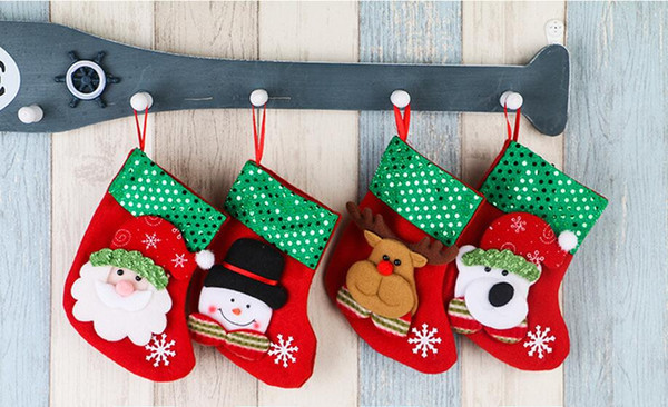 Wholesale Christmas stocking Sequined socks Christmas decoration hangings