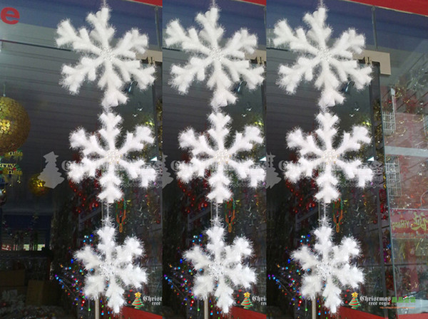 30CM Diameter three-dimensional Christmas Foam Snowflakes Christmas Ornaments Indoor Christmas Decoration Supplies