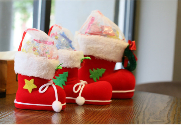 Christmas Candy boots Small gifts Storage shoes Christmas Decorations