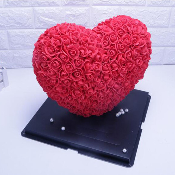 Christmas Tree Decorations Flower Heart Pe for Everlasting Foam New Year Gift Merry Christmas Doll Home Docoration Lovely Rose