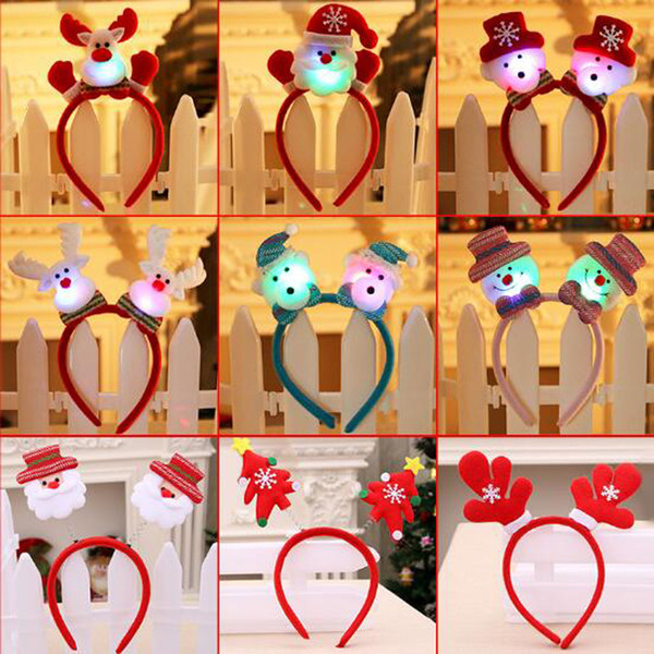 Hot Sale!Christmas Headband Santa Claus Headdress For Kids Adults And Holiday Party With Retail Package For Christmas Decorations