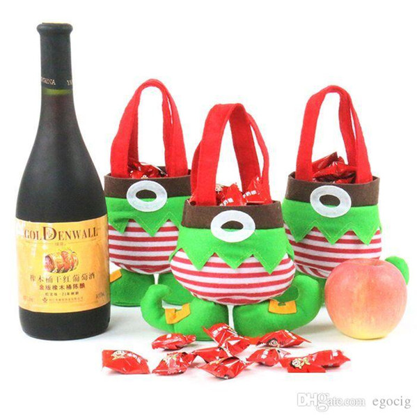 HOT Santa Elf Bags Christmas Candy Gift Bag wedding Party Supplies Christmas Decorations Free DHL FedEx