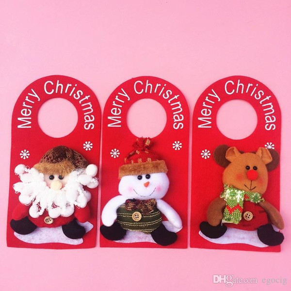 Christmas handle pendant decoration Santa old man snowman Milu deer For Merry Christmas gift Free DHL FedEx