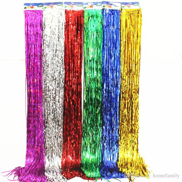 1M Balloon Ribbon Tassel Colorful Christmas Decorations Birthday Party Supplies Wedding Ornament For Valentine's Day 6 Colors Free Ship