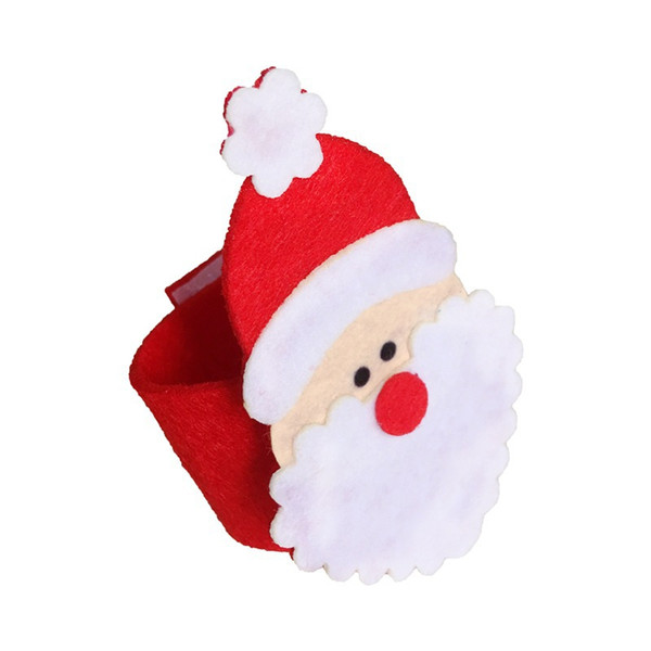 Merry Christmas Santa Napkin Ring For Table Decor Santa Claus Decorating Christmas Decoration 12 PCS New Year Decorations Home