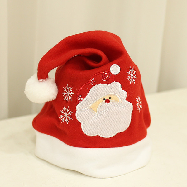 Merry Christmas Santa Hat For Festival Party Xmas Hat For Kids Adults 10 pcs New Year Party Decoration Christmas Cap For Gifts