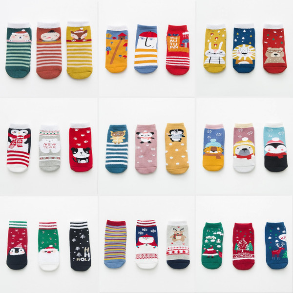 Cute Baby Kids Girls Boys Christmas Socks Fashion Casual Autumn Winter Warm Toddler Socks Unisex Children Socks