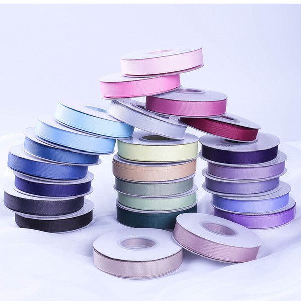 Grosgrain Ribbon Double Sided Faced 10mm 3/8'' 15mm 5/8'' 25mm 1'' 38mm 10 Meters Yard Full Roll Reel Cut Sample 196 Colours Wholesale Craft