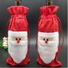 Quality Christmas Wine bottle Bags Santa Claus Wine champagne Cover Gifts Bag Christmas Ornaments New Xmas Dinner Party Table Decor