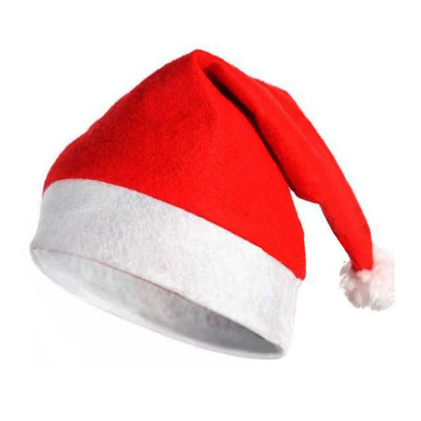 2018 Christmas caps Santa Claus Hat Adult child Gift hats christmas tree pendants party decorations ornaments