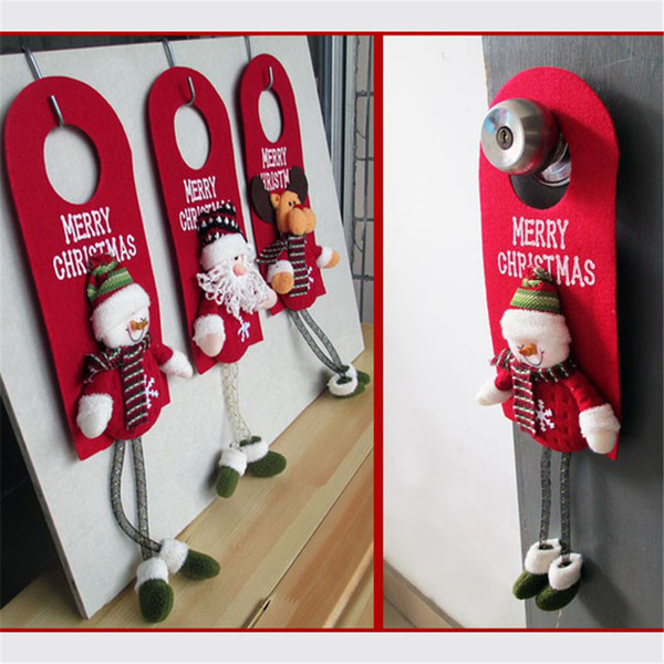 Christmas Tree Decor Door Hanging Pendant Ornament Christmas Decorations For Home Hotel Door Xmas Gift Natal Decoration Santa Claus Snowman