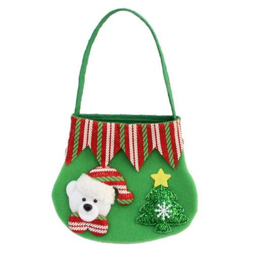 2016 creative four colors christmas gift bag candy bags decoration kids hand drawstring gifts snack cartoon packing