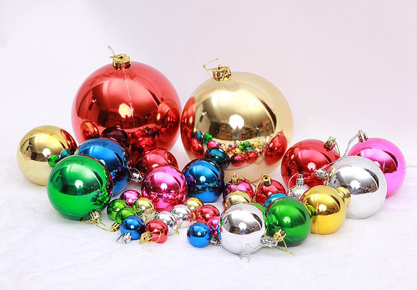 Hot Sale Christmas Decoration Tree Colroful Balls 8cm Party Wedding Decorations The Christmas Tree Decorated Christmas Ball 6 Pieces CTD3