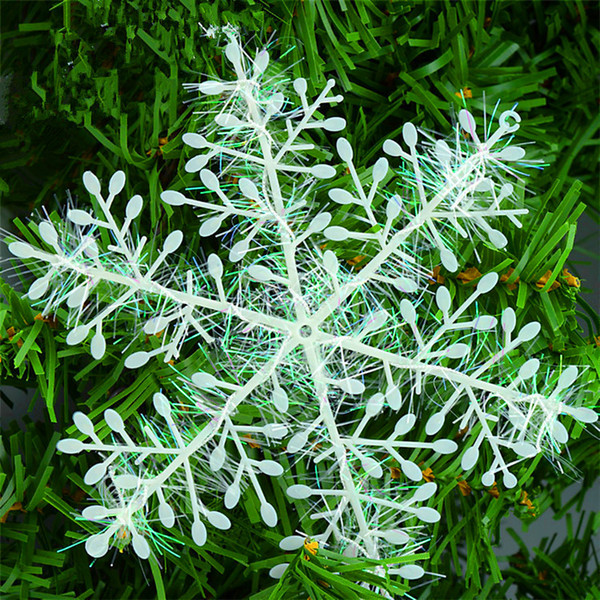 Christmas Decorations Soft Plastic White Snowflake Christmas Tree Ornaments 11cm to 30cm Snowflakes 3 Pcs A Lot