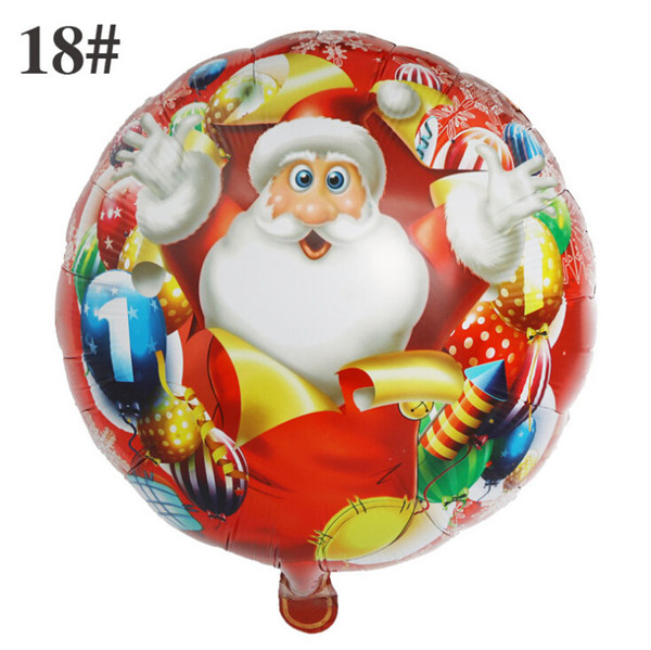 Christmas Day Decoration Balloons Christmas Decorations New Santa Snowman Christmas Tree Snowflakes Aluminum Film Balloons Wholesale