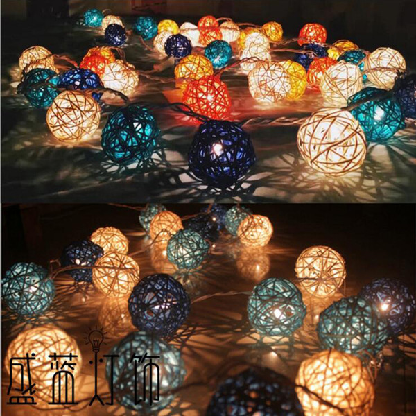 Christmas tree decoration light 2.5M 20lights wedding party cube decoration colorful light 2017 free shipping