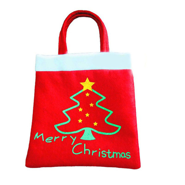 New Year 2017 High Quality Merry Christmas Tree Decoration Santa Claus Kids Candy Bag Home Party Decor Gift To Children