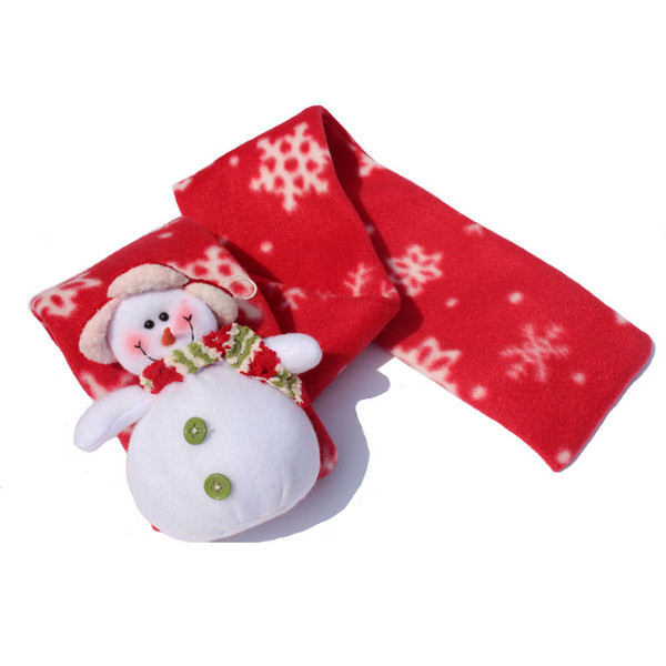 Free Shipping Christmas Snowman Costume Winter Warm Christmas Snowman Scarves Cheapest Snowman Pendant Scarf 2015 new