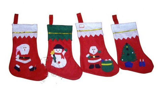 high quality new gift bag 2017 Christmas stockings Patch socks Christmas tree ornaments pendant Christmas decoration gift 10pcs lot