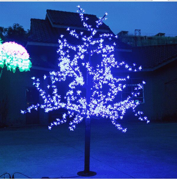 1.5m/5ft Height Outdoor Artificial Christmas Tree LED Cherry Blossom Tree Light 1150pcs LEDs Straight Tree Trunk Free Shipping LED Light Tre