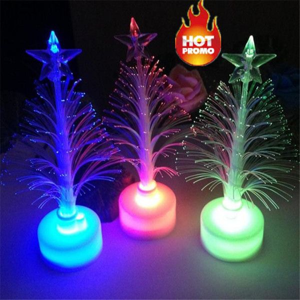 2019 Artificial Christmas Tree dazzle Hot Merry LED Color Changing Mini Christmas Xmas Tree Home Table Party Decor Charm by DHL