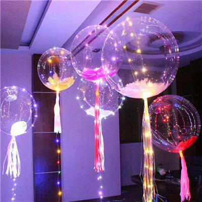 LED Lighting Balloon Kids Wave Ball Helium Balloons Light Up String Balloons Toys Christmas Halloween Wedding Party Decoration YFA13