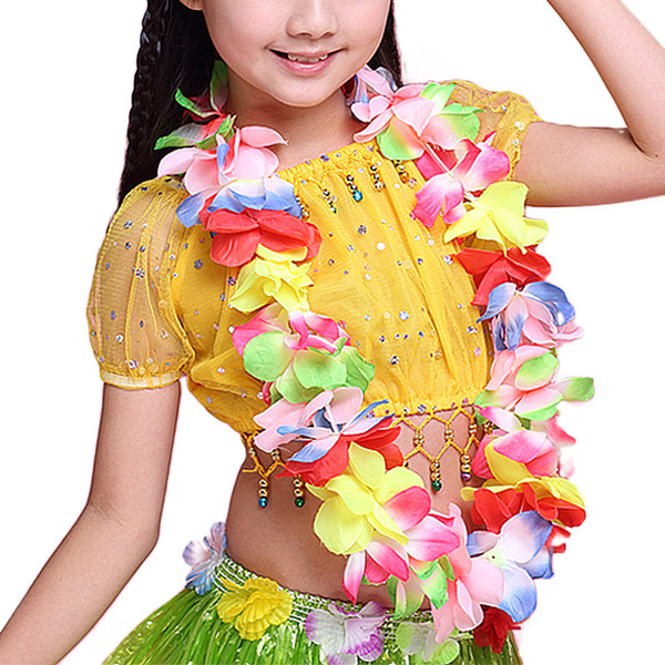 Fashion 1PC Hot Hawaii Christmas Wreath DIY Party Garland Floral Hoop Necklace Fancy Dress Ball Beach Decorations