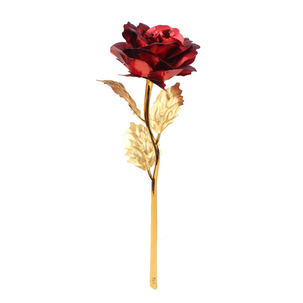 Ourwarm 24K Golden Rose Artificial Flowers for Wedding Party Favors Decoration Home Table Accessories Halloween Decorations