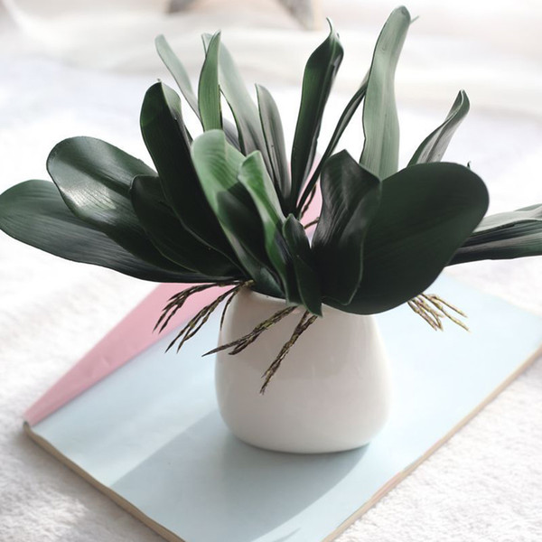 1Pcs Phalaenopsis leaf artificial plant leaf decorative flowers auxiliary material flower decoration Orchid leaves C18112601