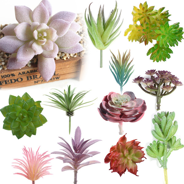 Artificial Succulent Real Touch Landscape Lotus Plants Grass Decorative Artificial Plant Garden Arrangement Christmas Decor Home C18112601