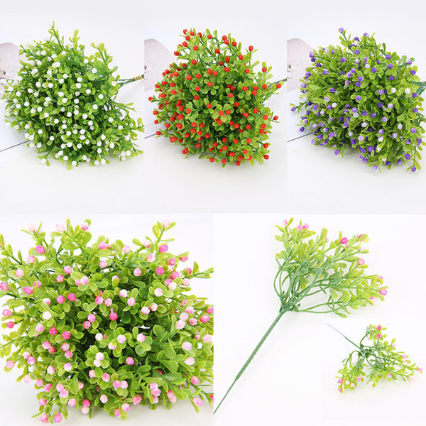 Diy Party Decoration Milan Artificial Flower Wedding Fake Flowers Home Decorations Festival Supplies Popular High Quality 1pc C19041701