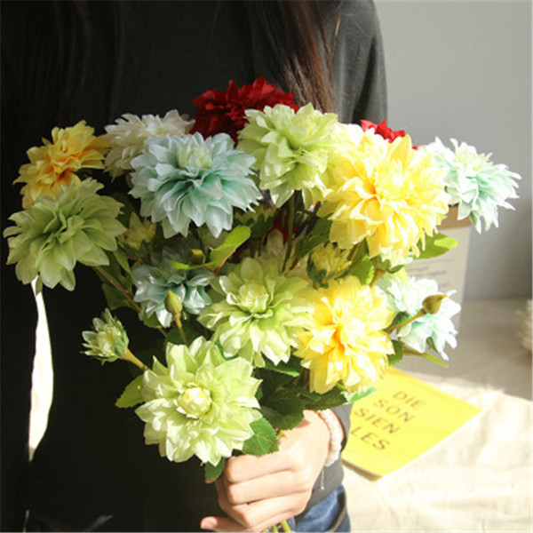 New Artificial flower Real Touch Hand Flowers for Wwedding Home Christmas Decorations Desk Living Room Display Flowers Wholesale H152